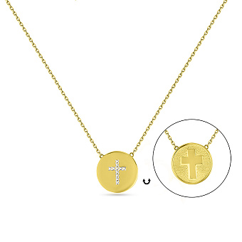 Кольє з жовтого золота з фіанітами (арт. 360153ж)