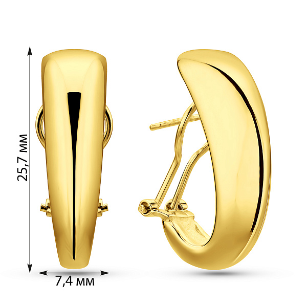 Золотые серьги Francelli (арт. е1091758ж) – изображение 5