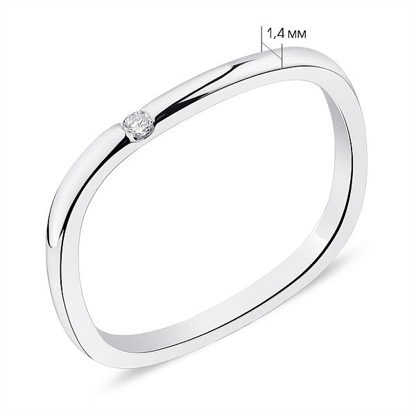 Срібна каблучка Trendy Style з фіанітом (арт. 7501/6232) – зображення 2