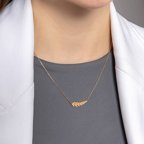 Золотое колье Колосок (арт. 361281) – изображение 3