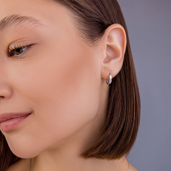 Золотые серьги-кольца  (арт. 110708б) – изображение 2