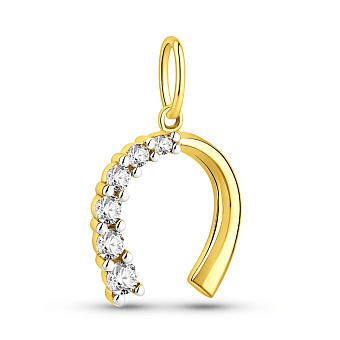 Подвес Подкова из желтого золота (арт. 422981ж)