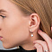 Серьги из белого золота Сердце (арт. 110519б) – изображение 2