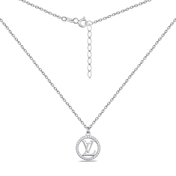 Серебряное колье с фианитами (арт. 7507/1779) – изображение 2