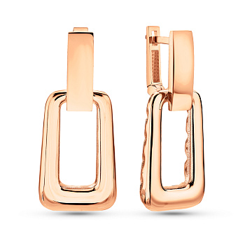 Серьги из красного золота (арт. 1091369)