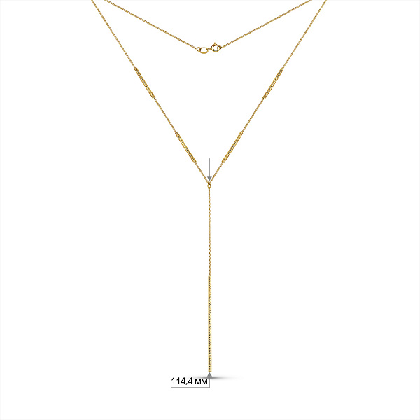 Кольє-краватка Francelli з жовтого золота (арт. 360319/1ж) – зображення 3