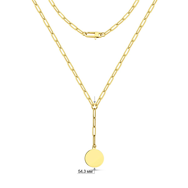 Золоте кольє Монети (арт. 352832ж) – зображення 3