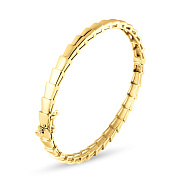 Жесткий браслет из желтого золота (арт. 324702ж)