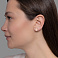 Сережки-пусеты из красного золота (арт. 107098) – изображение 3