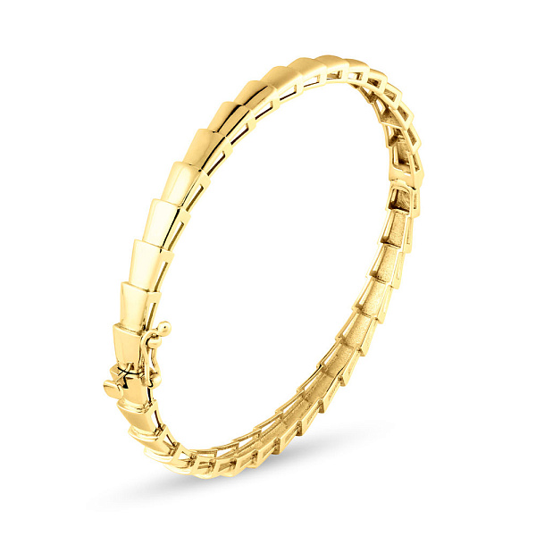 Жорсткий браслет з жовтого золота (арт. 324702ж) – зображення 1