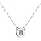 Серебряное колье Буква В с фианитами (арт. 7507/2154) – изображение 1