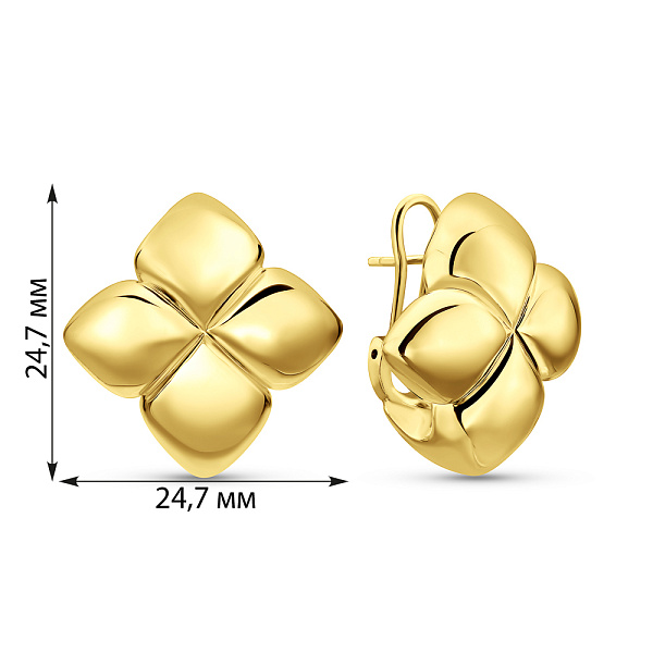 Золоті сережки Francelli (арт. е1091781ж) – зображення 2