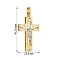 Крестик из комбинированного золота (арт. 500635ж) – изображение 2