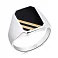 Печатка из серебра с ониксом (арт. 7206/586о) – изображение 1