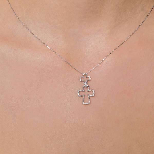 Золотое колье с бриллиантами (арт. Ц341685015б) – изображение 3