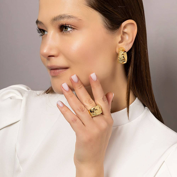 Серьги из желтого золота Francelli (арт. е1091845ж) – изображение 4