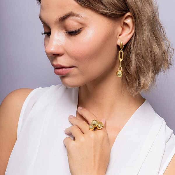 Каблучка з жовтого золота Francelli (арт. 156267ж) – зображення 3