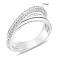 Серебряное тройное кольцо с фианитами (арт. 7501/8445) – изображение 2