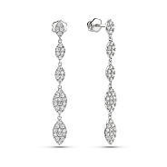 Фото Золотые серьги с бриллиантами (арт. С341305060б)