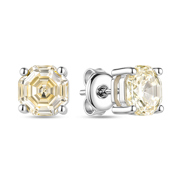 Серебряные серьги-пусеты с альпинитом (арт. 7518/7486аж) – изображение 1