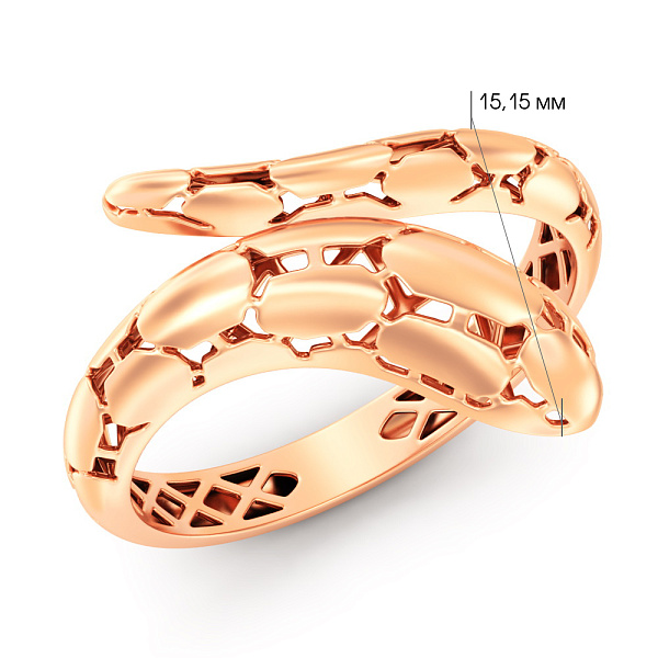 Золотое кольцо Змея (арт. 1401002) – изображение 4