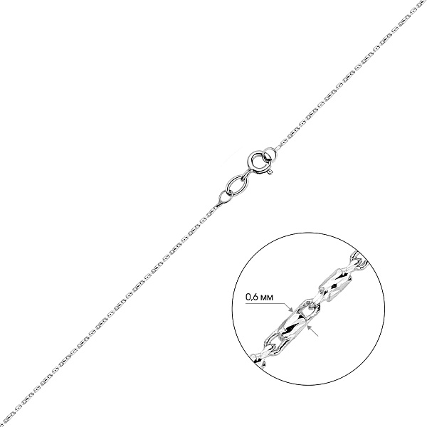 Цепочка из белого золота плетения Фантазийное (арт. ц3020603б) – изображение 2