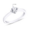 Серебряное кольцо с фианитом (арт. 7501/3796) – изображение 2