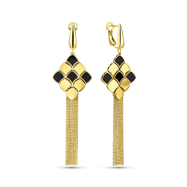 Серьги-подвески Francelli из желтого золота (арт. 1091333жо) – изображение 1