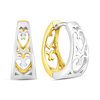 Фото Золоті сережки конго (арт. 110159жб)