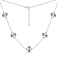 Серебряное колье Клевер без камней (арт. 7507/2197/15) – изображение 2
