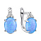 Серьги из серебра с опалом и фианитами (арт. 7502/10207Пос) – изображение 1