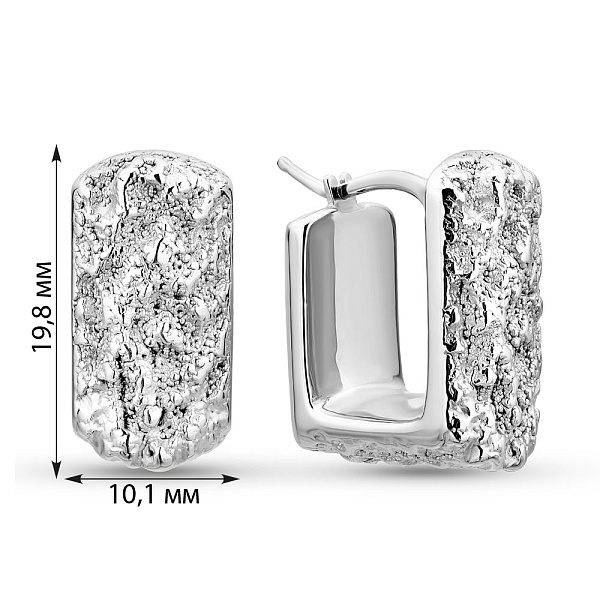 Золотые сережки Francelli (арт. е1091990б) – изображение 2