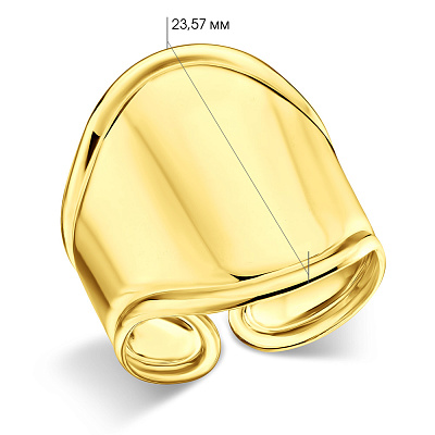 Массивное кольцо из желтого золота (арт. 156270ж)