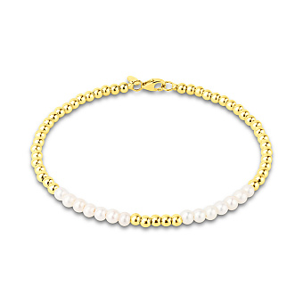 Золотий браслет з перлами (арт. 3261062жпрлб)