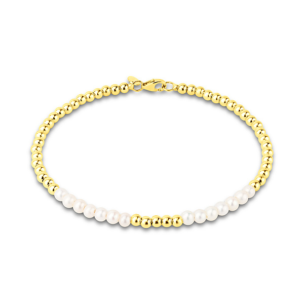 Золотий браслет з перлами (арт. 3261062жпрлб) – зображення 1