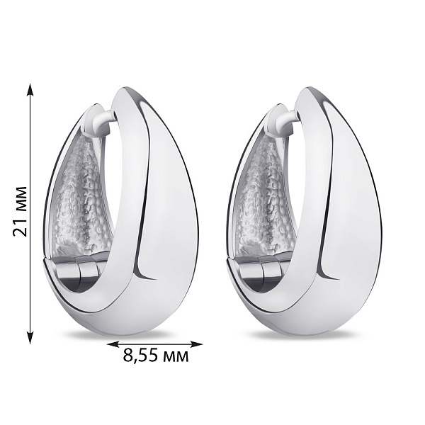 Серебряные сережки (арт. 7502/2050р) – изображение 2