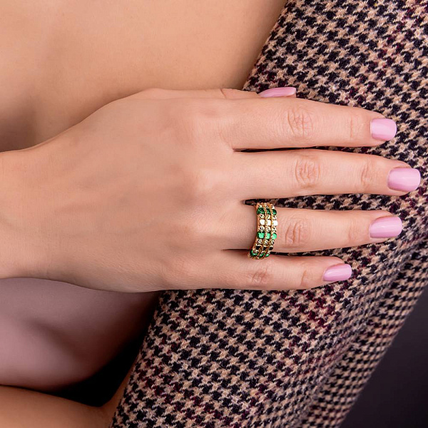 Золота каблучка Francelli (арт. 156219жз) – зображення 2