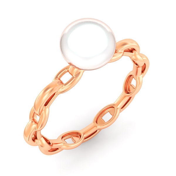 Каблучка золота з перлиною (арт. 140004) – зображення 1