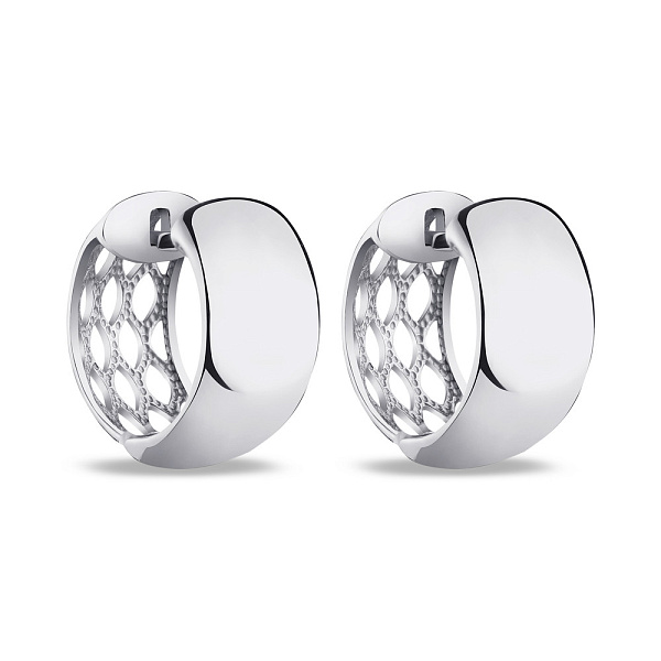 Серьги-кольца из серебра (арт. 7502/20112р) – изображение 1