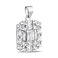 Серебряный кулон с фианитами (арт. 7503/4489) – изображение 1