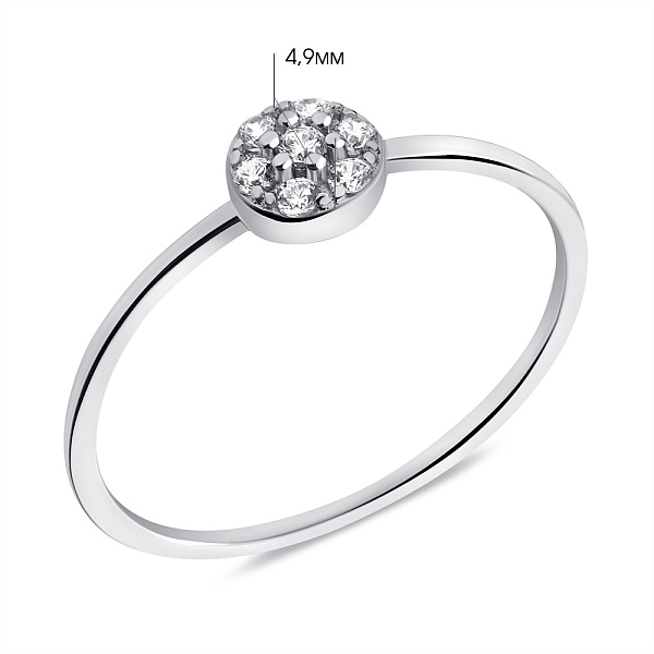 Серебряное кольцо с фианитами (арт. 7501/6794) – изображение 2