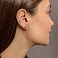 Золотые серьги с фианитами (арт. 117400) – изображение 3