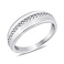 Серебряное кольцо с дорожкой из фианитов (арт. 7501/8005) – изображение 1