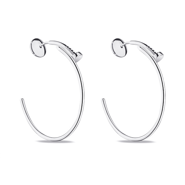 Серьги из серебра "Гвоздь" (арт. 7518/6363) – изображение 1