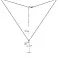 Серебряное колье Крестик без камней (арт. 7507/1791) – изображение 3