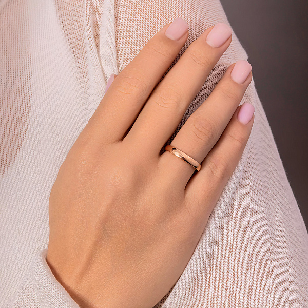 Обручка класична з золота (арт. 239207) – зображення 4