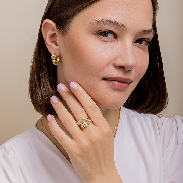 Золотое кольцо Змея (арт. 156056жз) – изображение 4