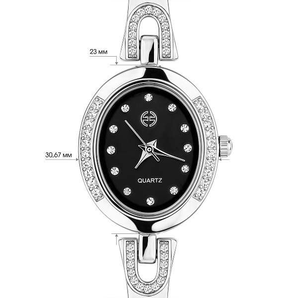 Срібний годинник з фіанітами (арт. 7526/288ч) – зображення 3