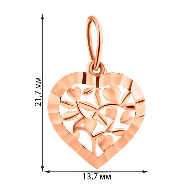 Золотий підвіс (арт. 424704) – зображення 2