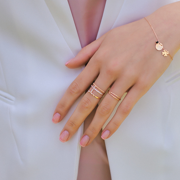 Браслет «Love» из красного золота с ониксом (арт. 323912о) – изображение 2